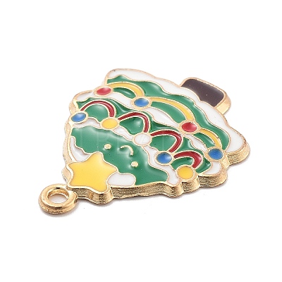 Christmas Theme Alloy Enamel Pendants ENAM-D060-04F-1