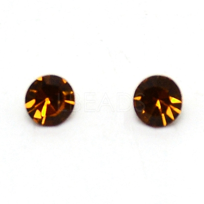 Glass Rhinestone Cabochons RGLA-WH0005-02B-1