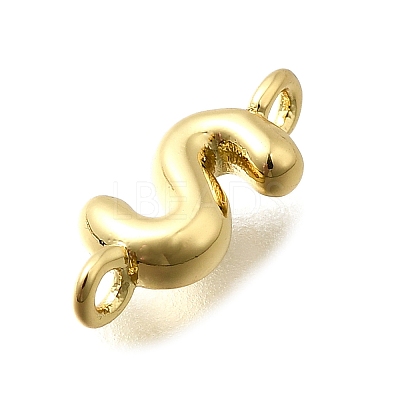 Brass Connector Charms KK-P295-01G-S-1