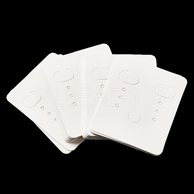 50Pcs Rectangle Paper Earring Display Cards CDIS-M008-01A-1