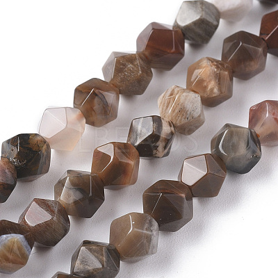 Natural Petrified Wood Beads Strands G-F668-02-6mm-1