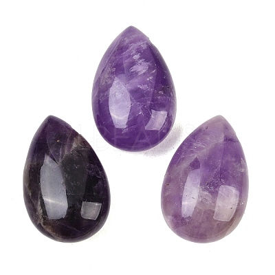 Natural Banded Amethyst Pendants G-B195-02M-1