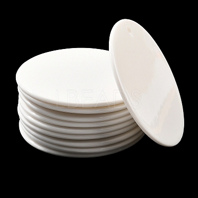 Porcelain Blank Big Pendants PORC-PW0001-100-1