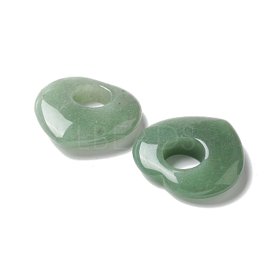 Natural Green Aventurine Hollow Pendants G-C167-06A-1