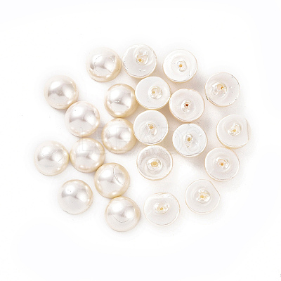 Shell Pearl Half Drilled Beads BSHE-G011-01-10mm-1
