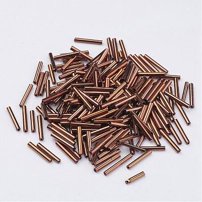 Glass Bugle Beads SEED-E001-9mm-81#-1