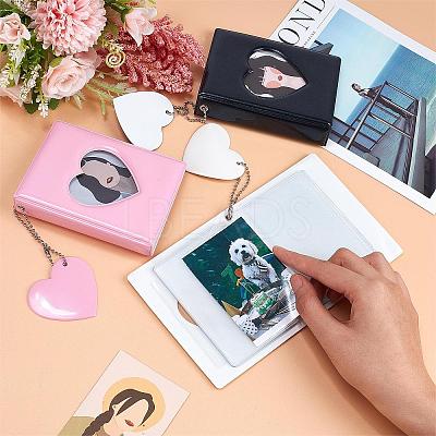 3 Books 3 Colors 32-Pocket 3 Inch PVC Mini Photo Albums AJEW-CP0001-89-1