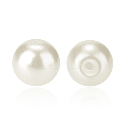 Pearlized Eco-Friendly Dyed Glass Pearl Round Bead HY-PH0002-04-B-1