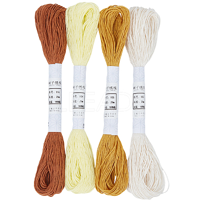 4 Skeins 4 Colors 6-Ply Cotton Embroidery Floss EMBR-WH20001-003E-1