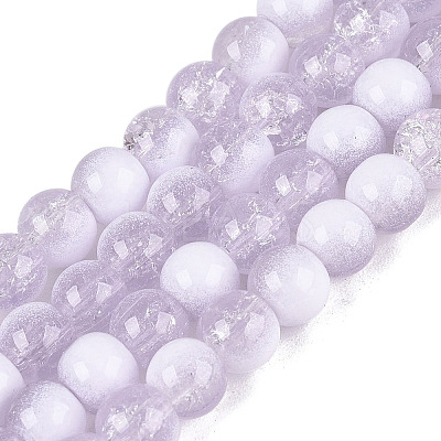 Crackle Glass Beads Strands GLAA-U001-6mm-04-1