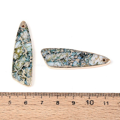 Dyed Natural Regalite/Imperial Jasper/Sea Sediment Jasper Pendants G-T143-25B-1