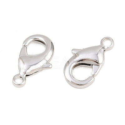 Brass Lobster Claw Clasps KK-S314-42P-1
