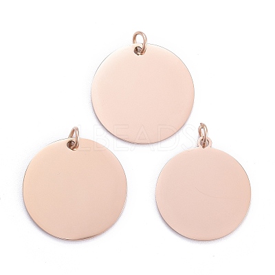 Ion Plating(IP) 304 Stainless Steel Pendants LS-STAS-I311-06RG-1