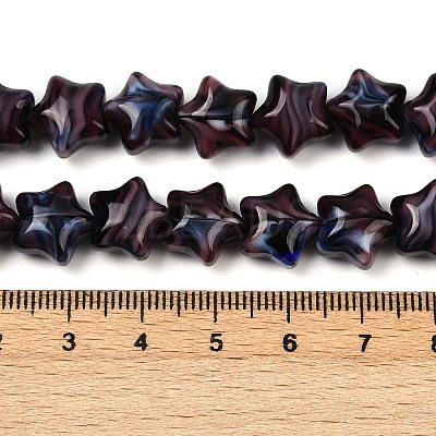 Handmade Millefiori Glass Beads Strands LAMP-H067-01K-1