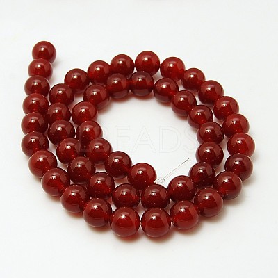 Natural Carnelian Beads Strands X-G-G338-8mm-02-1