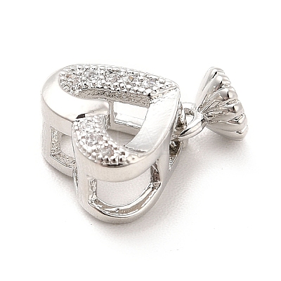 Rack Plating Brass Micro Pave Cubic Zirconia Multi-Strand Links KK-K270-14P-1