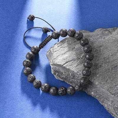 Adjustable Nylon Cord Braided Bead Bracelets BJEW-F308-55G-1