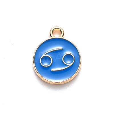 Alloy Enamel Pendants ENAM-S124-01B-02D-1
