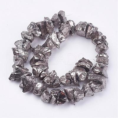 Electroplated Natural Quartz Crystal Bead Strands G-F336-06G-1