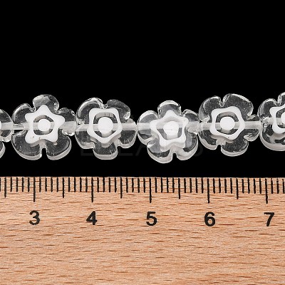 Handmade Millefiori Lampwork Beads Strands LAMP-G164-03P-1