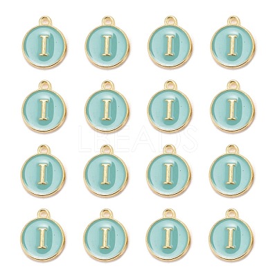 Golden Plated Alloy Enamel Charms ENAM-S118-05I-1
