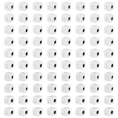 150Pcs 5 Styles Opaque Acrylic Beads SACR-TA0001-73-1