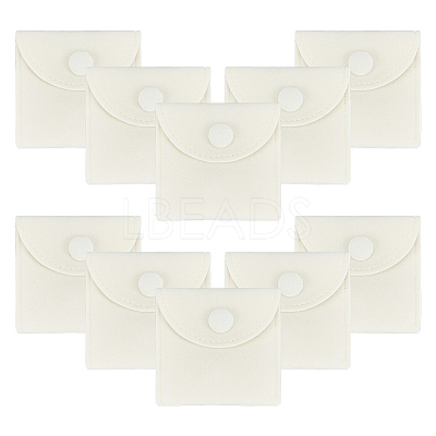 Square Velvet Jewelry Package Bags ABAG-WH0035-055A-03-1