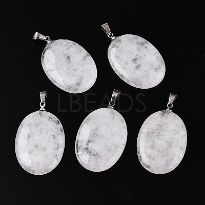 Natural Quartz Crystal Pendants G-T138-207C-1