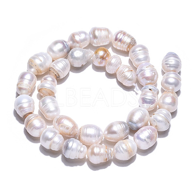 Natural Cultured Freshwater Pearl Beads Strands PEAR-N012-10E-1