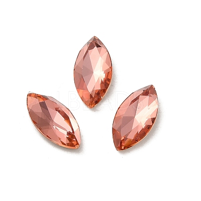 Glass Rhinestone Cabochons RGLA-P037-09B-D262-1