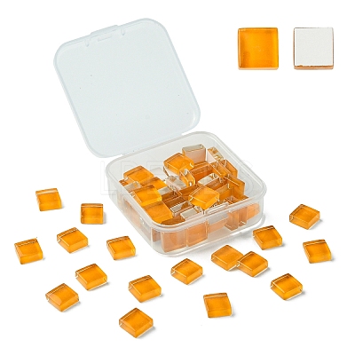 60Pcs Transparent Glass Cabochons GLAA-YW0003-65-19-1