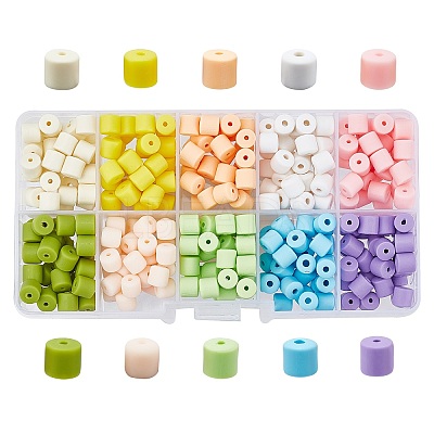 400Pcs 10 Colors Polymer Clay Beads CLAY-CA0001-09-1