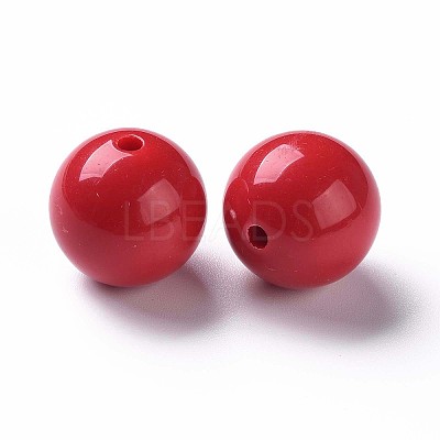 Opaque Acrylic Beads X-MACR-S370-C20mm-A14-1