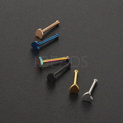 304 Stainless Steel Heart Nose Bone Rings WG0DFB7-01-1