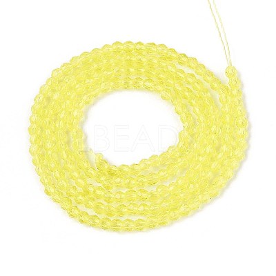 Transparent Glass Beads Strands GLAA-H021-03-23-1