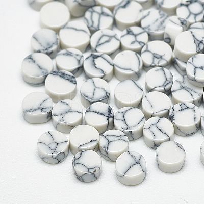 Synthetic Turquoise Cabochons TURQ-S290-02A-4mm-1
