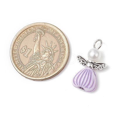 Acrylic Alloy Pendants PALLOY-JF03798-1