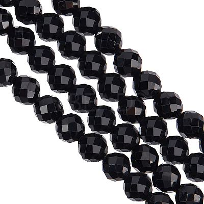 1 Strand Natural Black Tourmaline Beads Strands G-OC0005-36-1