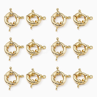 Rack Plating Brass Spring Ring Clasps LS-KK-D399-A-G-NF-1