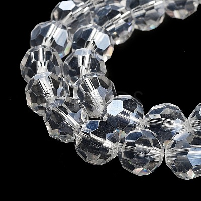 Electroplate Transparent Glass Beads Strands EGLA-A035-T10mm-A19-1