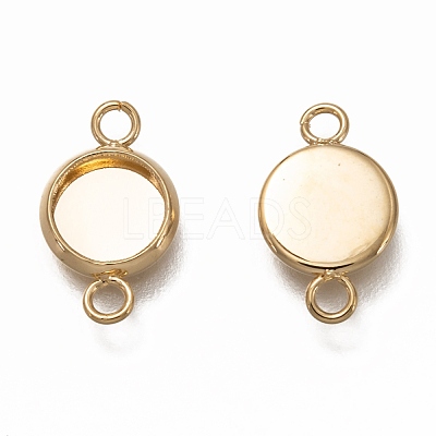 304 Stainless Steel Cabochon Connector Settings STAS-H130-23D-G-1