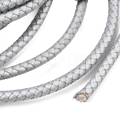 Braided Leather Cord with Core WL-F009-6mm-05-1
