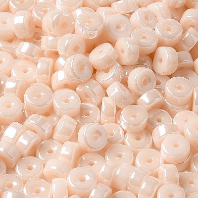 Opaque Colours Luster Glass Seed Beads SEED-E001-P3x6mm-A07-1