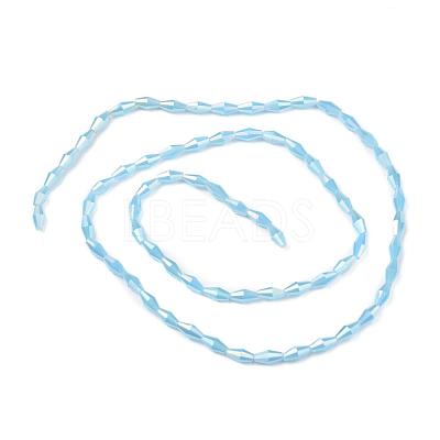 Opaque Glass Beads Strands GLAA-P001-04A-03-1