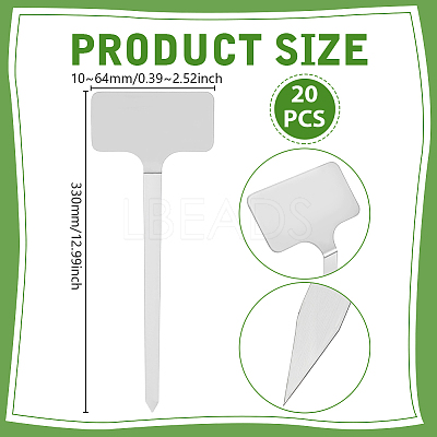 20Pcs 2Bags 304 Stainless Steel Plant Label DIY-UN0008-05-1
