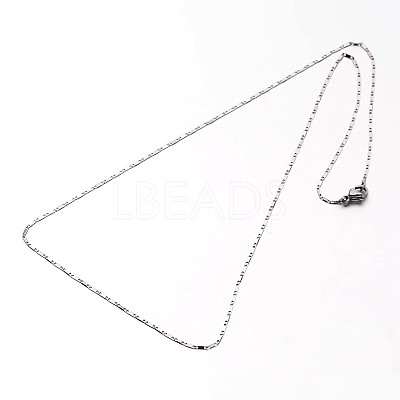Tarnish Resistant 304 Stainless Steel Mariner Link Chain Necklaces NJEW-O058-14P-1