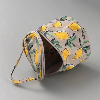 Polycotton Knitting Zipper Cylinder Bag AJEW-WH20011-19C-1