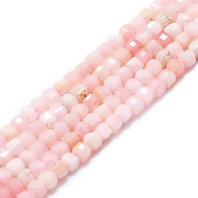 Natural Pink Opal Beads Strands G-P457-B01-29-1