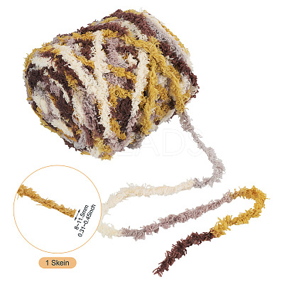 Segment Dyed Super Bulky Polyester Yarn YCOR-TADJ0001-02B-1