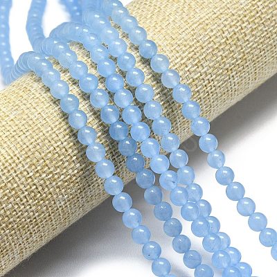 Natural Malaysia Jade Beads Strands G-L645-C01-6mm-21-1